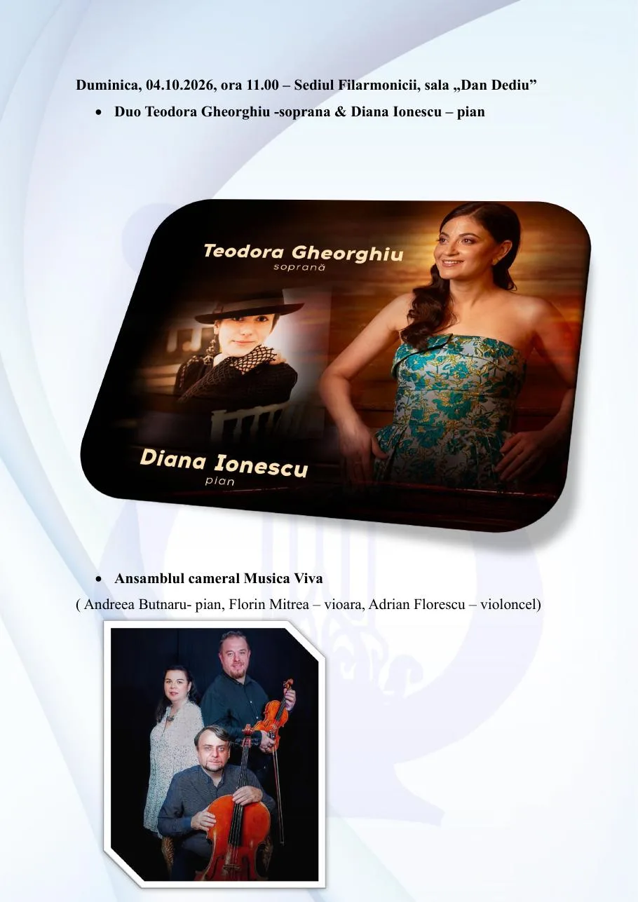 Festivalul SUBITO 2026 — Teodora Gheorghiu, Diana Ionescu și Musica Viva