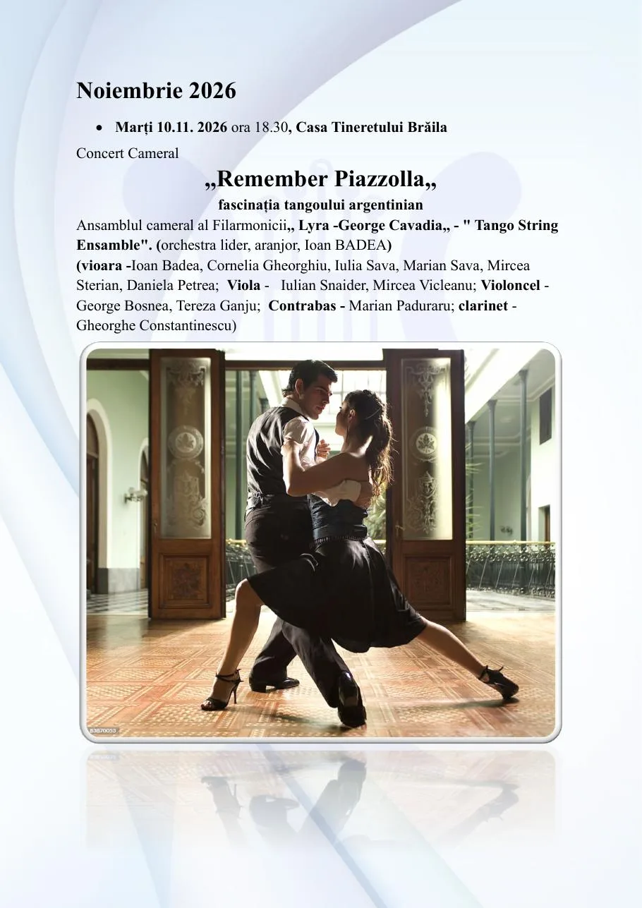 Remember Piazzolla — fascinația tangoului argentinian