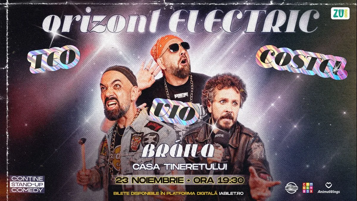 Vezi evenimentul Teo, Vio și Costel - Orizont Electric | Stand Up Comedy Show — imaginea 2