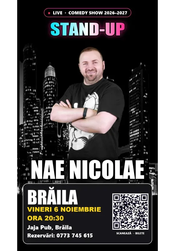 Vezi evenimentul Stand-up cu Nae Nicolae