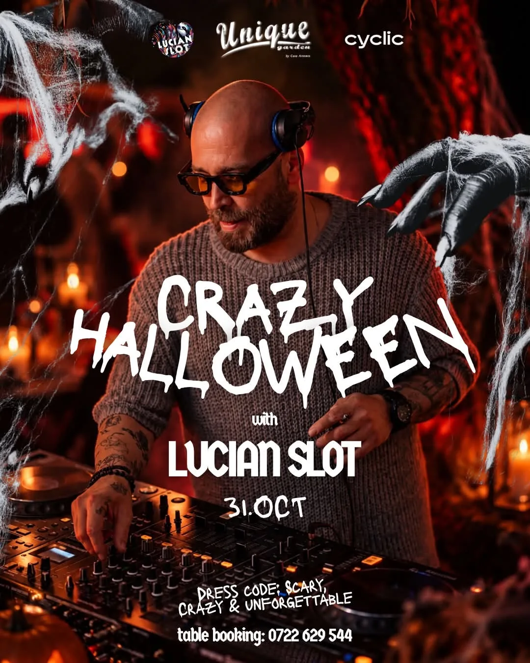 Vezi evenimentul Crazy Halloween cu Lucian Slot