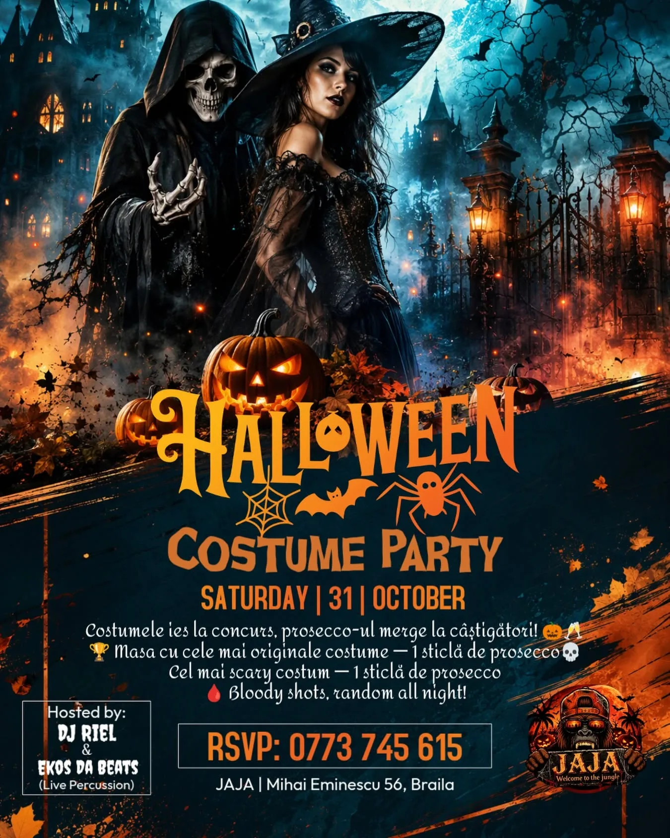 Vezi evenimentul Halloween Costume Party cu DJ RIEL — Jaja Pub