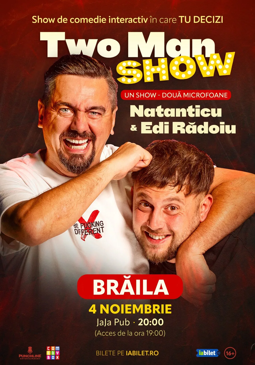 Vezi evenimentul Two Men Show — Natanticu și Edi Rădoiu