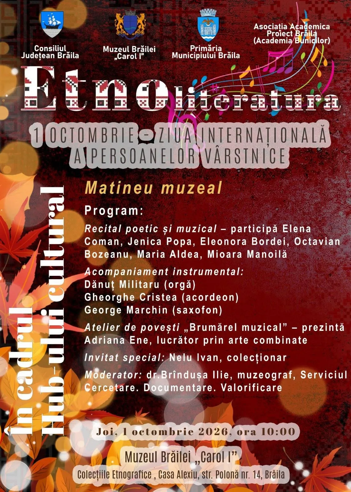 Etnoliteratura — matineu muzeal de Ziua Persoanelor Vârstnice