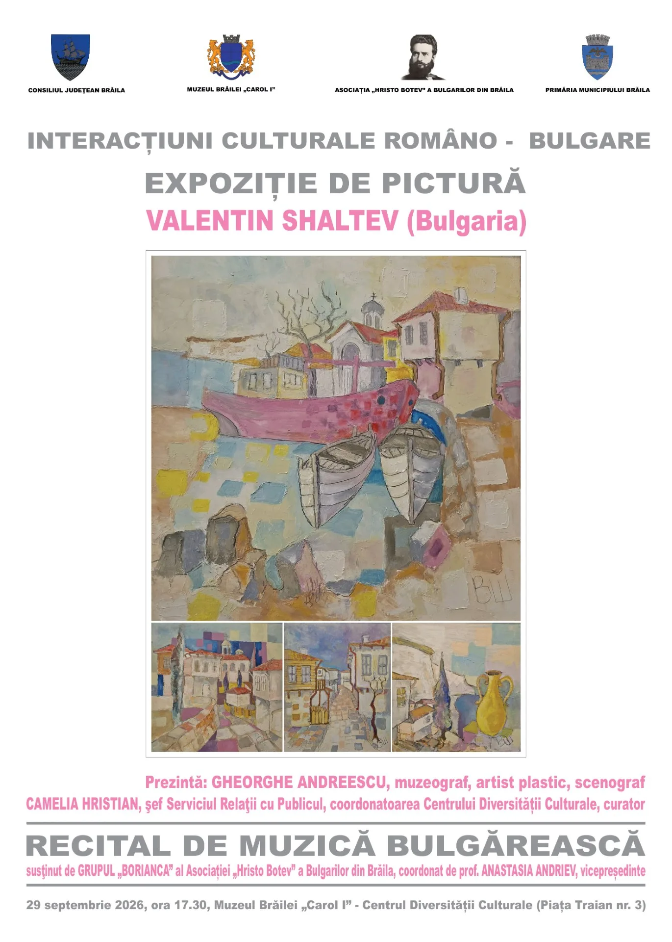 Valentin Shaltev — expoziție de pictură la Muzeul Brăilei